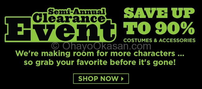 BuyCostumes Semi-Annual Clearance Sale