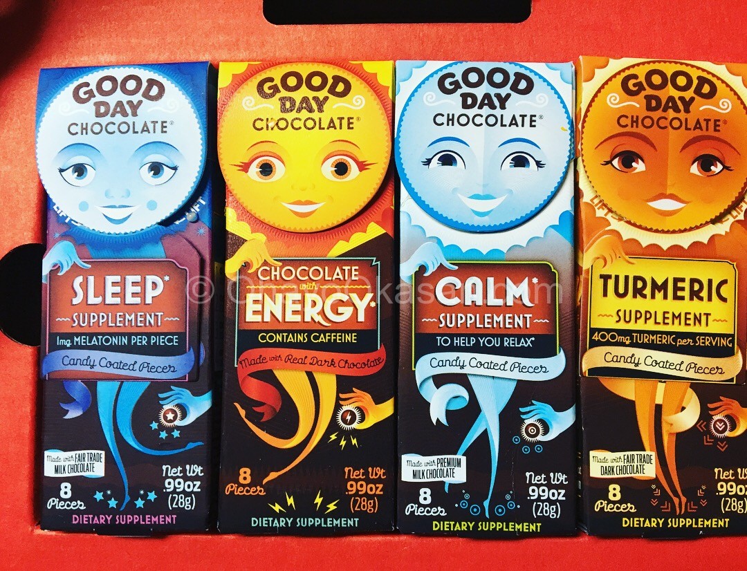 Good Day Chocolate 4 pack - Sleep, Energy, Calm and Turmeric