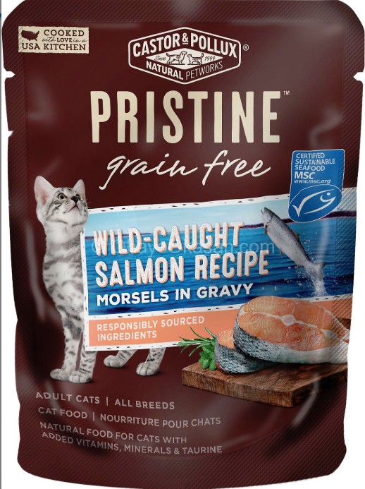 PRISTINE Wild Caught Salmon Recipe Cat Food