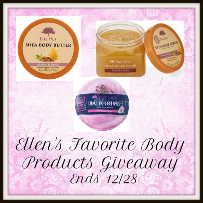 Ellen's Favorite Body Products Giveaway Ends 12/28