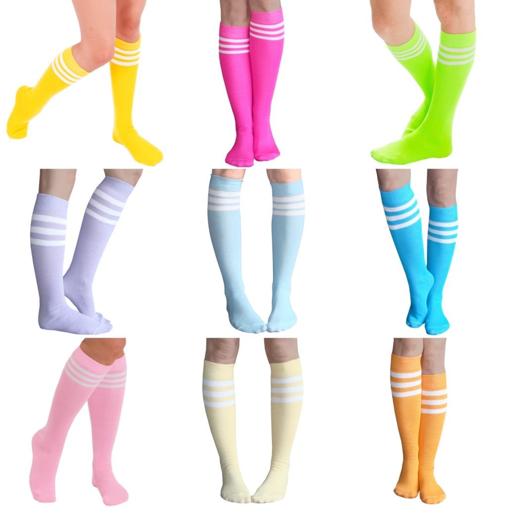 Chrissy's Socks - knee high tube socks in a variety of fun colors and patterns!