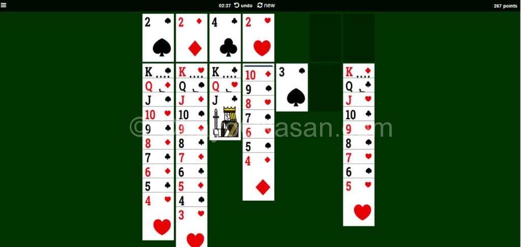 Solitaire card game