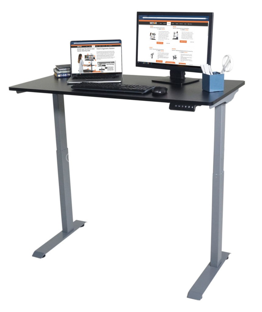 Victor Tech High Rise - height adjustable electric full standing desk