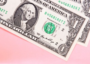 american dollar close up background