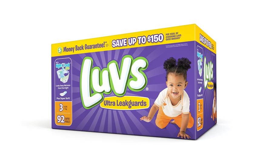 Luvs Diapers with NightLock
