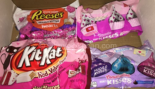 Valentines Day Hershey's Candies - Kisses, KitKat, Reese's