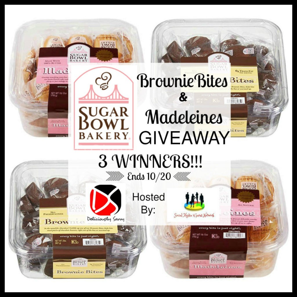 The Sugar Bowl Bakery Brownie Bites & Madeleines Giveaway