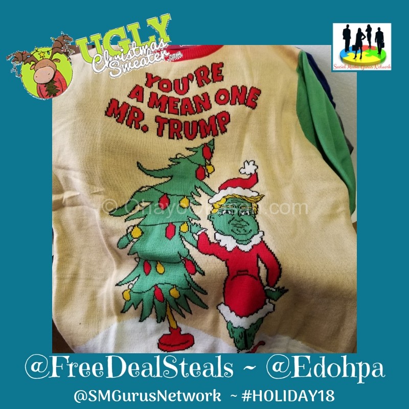 Ugly Christmas Sweaters Trump Grinch